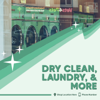 Dry Clean & Laundry Instagram Post