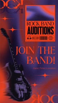 Modern Rock Auditions Instagram Reel Design