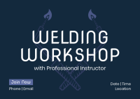 Welding Tools Workshop Postcard