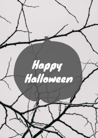 Simple Halloween Greeting Flyer