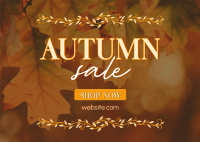 Special Autumn Sale  Postcard Design