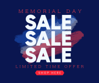 Remembering Memorial Day Mega Sale Facebook Post