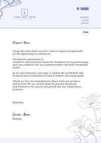 Like A Flower Letterhead