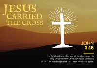 Jesus Cross Postcard