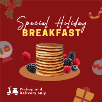 Holiday Breakfast Restaurant Instagram Post Design