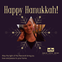 Hanukkah Instagram Post example 1