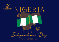 Nigeria Independence Event Postcard Image Preview