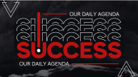 Success as Daily Agenda Animation