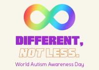 Autism Awareness Infinity Postcard