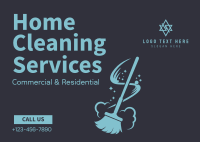 Home Cleaning Services Postcard