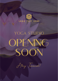 Yoga Studio Opening Flyer