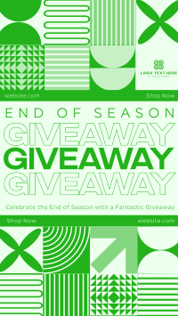 Geometric Conservative Season End Giveaway Facebook Story