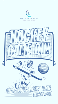 Hockey Game Night TikTok Video Design