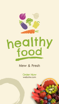 Fresh Healthy Foods Facebook Story