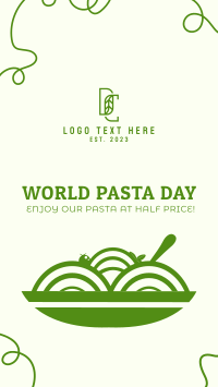 Tasty Pasta Vector Facebook Story