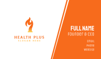 Orange Flame Business Card example 4