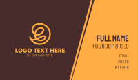 Fancy Yellow Swirls Business Card