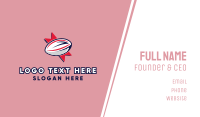 Rugby Sport Emblem Business Card Design