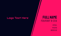 Futuristic  Hot Pink  Business Card