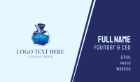 Blue Perfume Bottle Business Card