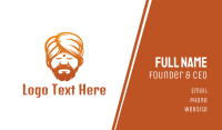 Sleeping Turban Man Business Card