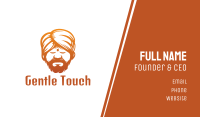 Sleeping Turban Man Business Card Image Preview