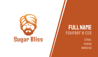 Sleeping Turban Man Business Card Image Preview