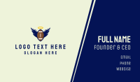 Angel Football Wings Business Card Design