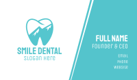 Dental Mountain Tooth Business Card Image Preview