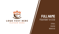 Coffee Cup King Business Card