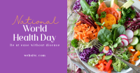 Minimalist World Health Day Greeting Facebook Ad