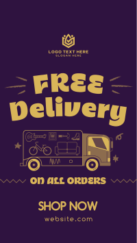 Shipping Delivery Quirky Instagram Story Design