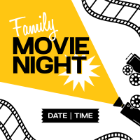 Family Movie Night Instagram Post