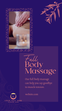 Luxe Body Massage Instagram Story