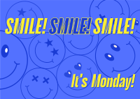 Monday Motivation Smile Postcard