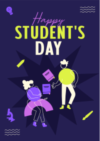 Student Geometric Day Flyer