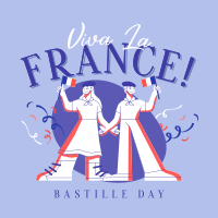 Wave Your Flag this Bastille Day Linkedin Post