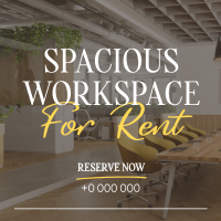 Spacious Space Rental Linkedin Post