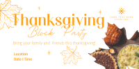 Thanksgiving Block Party Twitter Post