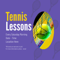 Tennis Lesson Instagram Post Image Preview