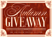 Autumn Giveaway Postcard