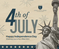 Fourth of July Greeting Facebook Post