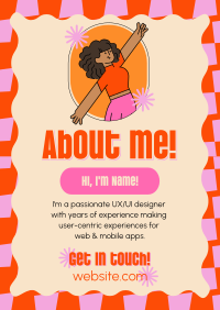 Quirky Fun About Me Poster