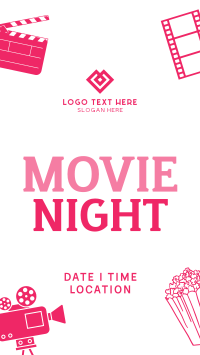 Cinema Movie Night Facebook Story