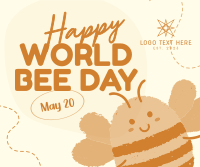 Modern Celebrating World Bee Day Facebook Post Image Preview