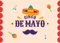 Cinco De Mayo Postcard Design