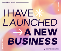 New Business Launch Gradient Facebook Post