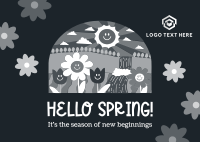 Blooming Season Postcard Image Preview