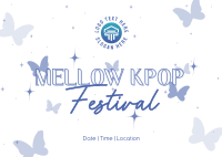 Mellow Kpop Fest Postcard