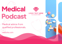 Medical Podcast Postcard